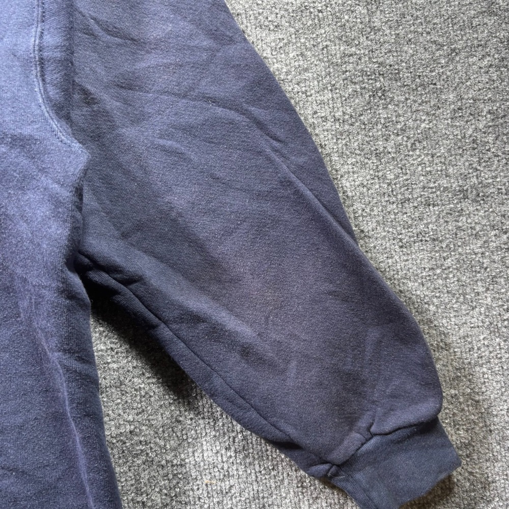 Vintage Lee Sweatshirt Mens XL Blue Chase Merchant Services 1/4 Zip Pullover - Picture 4 of 14
